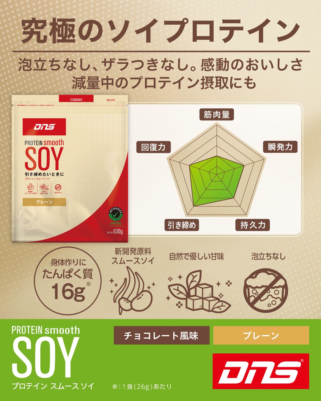 プロテイン スムースソイ チョコレート風味 630g チョコレート 630g