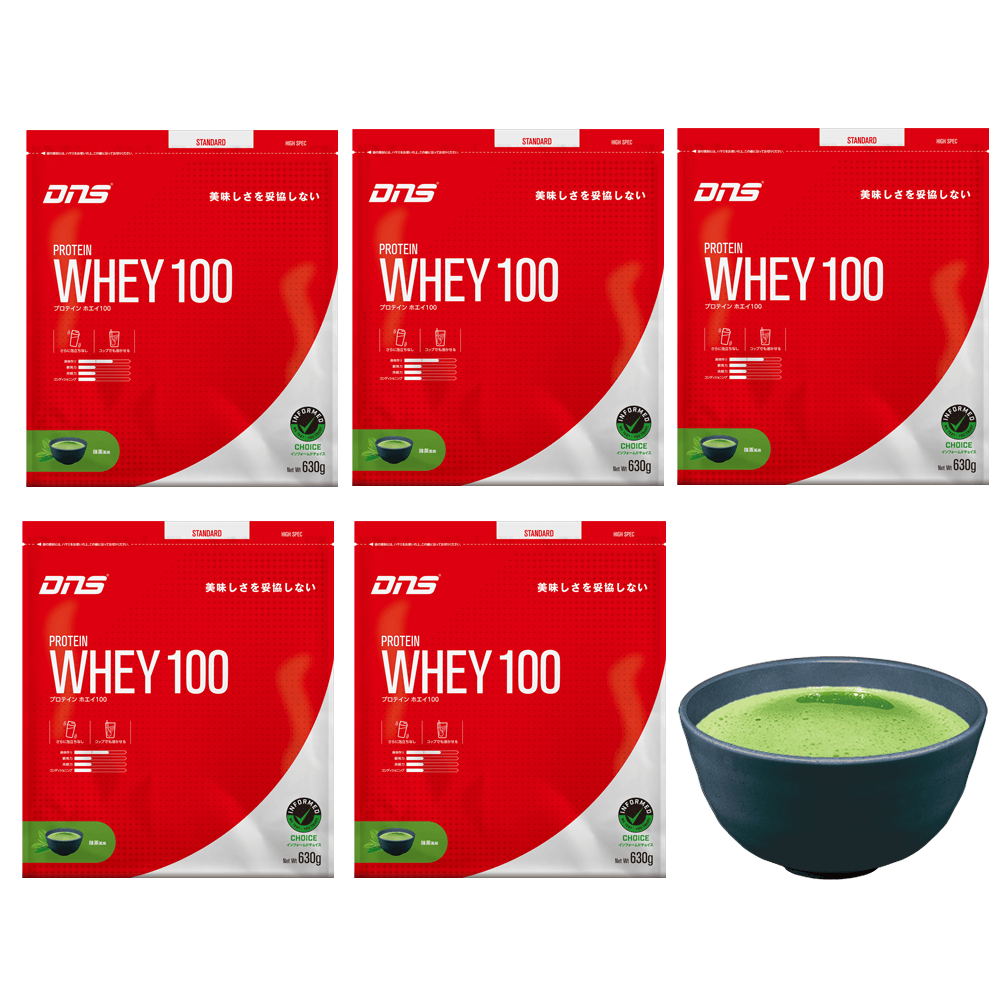 プロテインホエイ100 抹茶風味  5個セット 3,150g （630g×5個セット）
